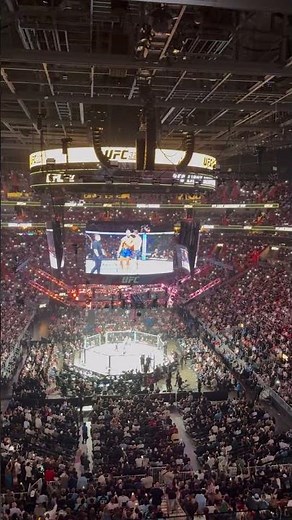 Kaseya Center lights up for the ending of Walker-Reyes #UFC327