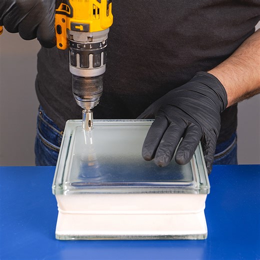 Elevate your bar with the coolest glass brick container 🍷