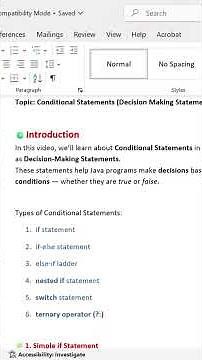 Java Conditional statement #javacoding #coding #automationtesting #education