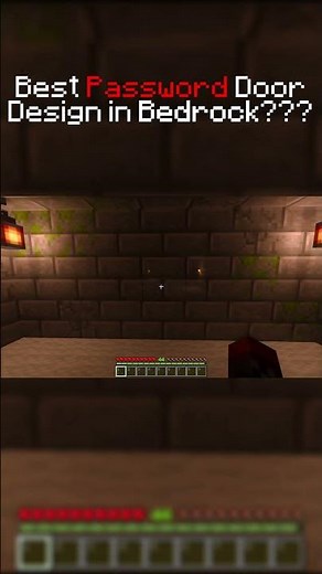 The Best HIDDEN Password Door in Minecraft Bedrock?? #shorts