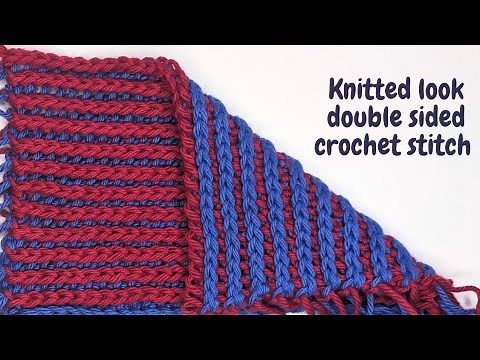 Double Sided, Knitted Look, 💪 Easy Crochet Stitch Pattern ⚡️