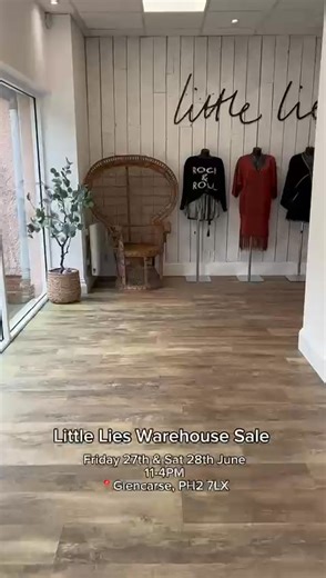 Our Warehouse Sale has officially begun and we can't believe how many of you guys have come along and shopped today! We’re open until 4pm today and back again tomorrow from 11am–4pm, with exclusive samples, past-season gems, and even a few surprises you won’t want to miss. Come say hey, have a rummage, and grab something special before it’s gone! 🖤 📍 Little Lies HQ, Main Street, Glencarse, Perth PH2 7LX 🗓️ Friday June 27th & Saturday June 28th ⏰ 11am - 4pm Find out more: https://fb.me/e/8EKIK