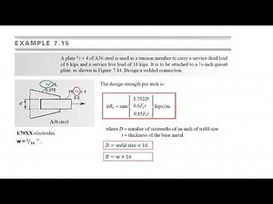 Design of Welded Connections- Solved Example