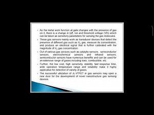 Tutorial- 22, DesignAnd Analysis of Double Gate Junctionless VerticalTFET for gasSensing application