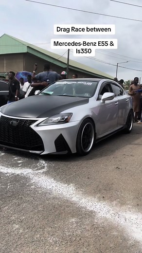 Which of them did you think win the race ☺️#mercedesbenz #e55amg #is350 #fsport #fypシ #viralvideo