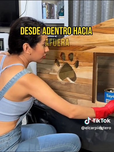 Acabado natural de madera de Teca con aceite Danés de sayer para madera en exterior #elcarpientero #aceitedanes #impregnante #barnizexterior #acabadonatural