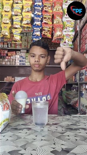 Bulb with Salt water Hack ✅ Science project class 7th #shorts #science #trending #diy