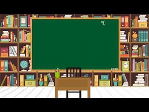 No Copyright Free Loop animated background Education Study Table Teacher Day Back to School