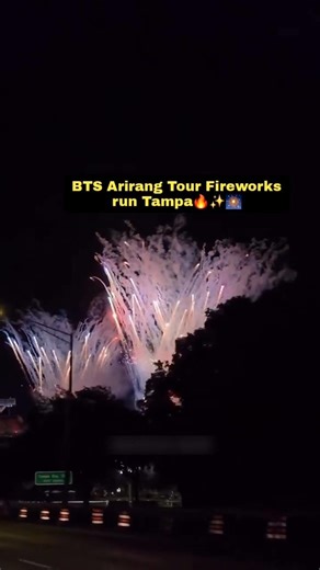 It's Crazy😍BTS Arirang Tour Firework testing in Tampa #v #jk #rm #jin #jimin #jhope #shorts #bts
