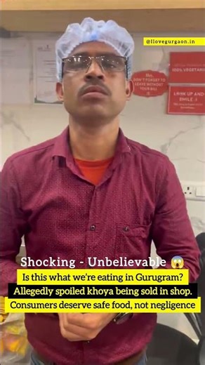 Spoiled khoya is allegedly being sold at Gopala Sweets, Near Tulip Chowk, #Gurugram