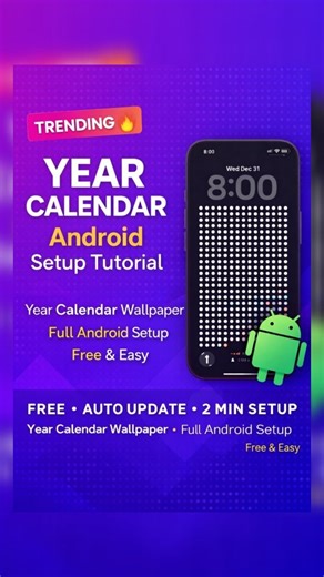 Priyanka Verma on Instagram: "Speed fast hai, varna kafi lambi ho jati 🩷 Year Calendar Live Wallpaper - iPhone wallpaper ab Android mein bhi! Daily automatic update! 🔥 Website link :- https://www.thelifecalendar.com/ in some its shows free, or in some paid.... ⚠️ IMP POINTS 1. Folder & Filename: Dono actions mein SAME hona chahiye! HTTP Request: Download folder → life.png Set Wallpaper: Download folder → life.png ❌ Different = Won't work! 2. Battery Optimization OFF karo: Settings → Battery → 