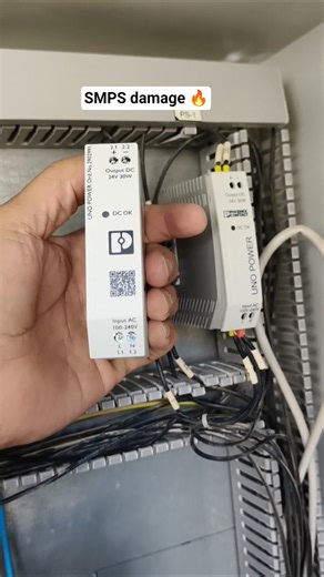Replaced damage Smps device #electrical #gulfjobs #maintenance #electrician #shorts