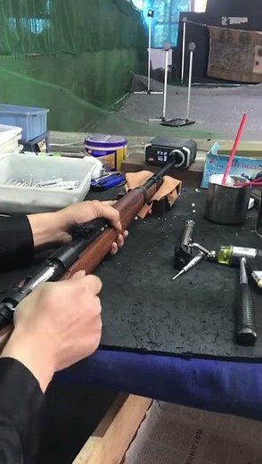 Kar 98 Full wood/metal gas powered Gel blaster