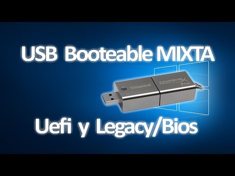 Create a 100% reliable mixed UEFi and LEGACY bootable USB