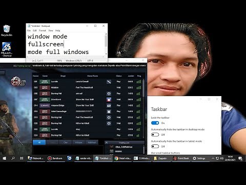 How to set the Point Blank screen to window mode, full screen, full window mode