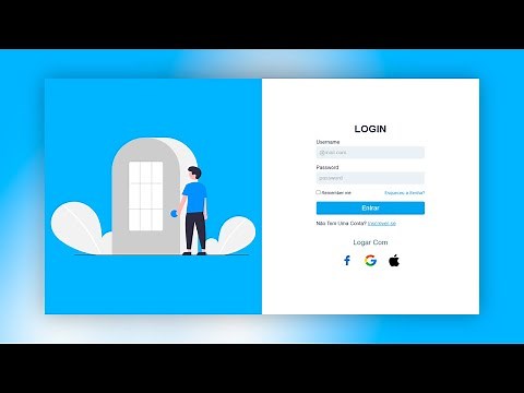 Como Criar uma Tela de login HTML e CSS | Tela de Login Com HTML e CSS