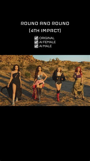 Created AI covers for Round and Round rap part. AI doesn’t have a reference on how rap part was executed beside the first verse and chorus part. I love the male cover 🤙🏻 #4thimpact #roundandround #ai #aicovers #fypai