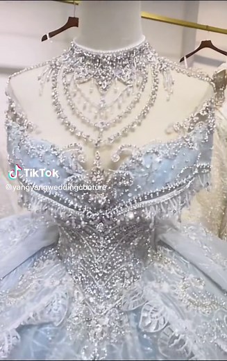 Romantic Blue Wedding Dress Live Video