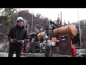 土湯温泉 バイナリー発電所の様子