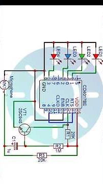 Music Reactive LED Circuit Using CD4017 | DIY Sound Activated LEDs