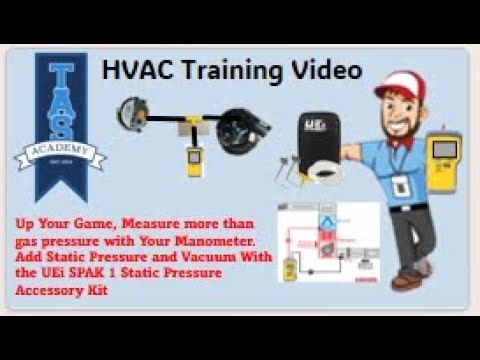 Up Your Game. Measuring Static Pressure & Vacuum with the UEi SPAK1 Kit and Your Manometer.