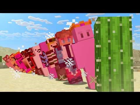 10 YouTubers Share 1 Heart in Minecraft