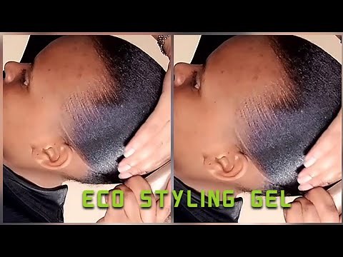 Updated: How to apply Eco styling Gel on Natural 4C Hair. Extension Hairstyles.