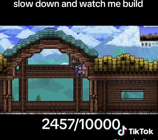 Cozy Forest House Build in Terraria