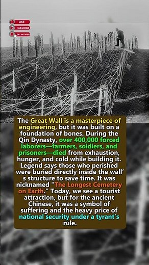 Why the Great Wall is Actually a 13,000-Mile Graveyard #china #history
