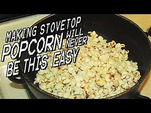 How to easily make stovetop kettle corn popcorn