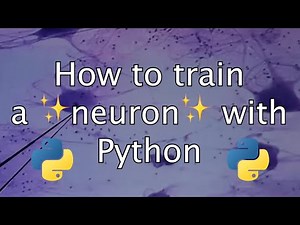 How to train a neuron with Python
