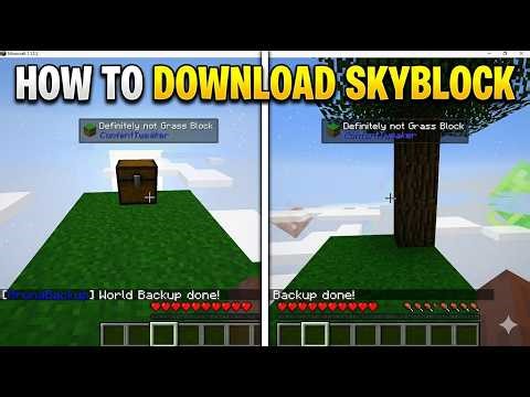 How to DOWNLOAD SKYBLOCK in Minecraft! (Easy Guide)