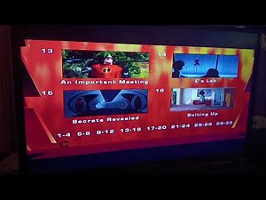 The Incredibles 2005 DVD Menu Walkthrough