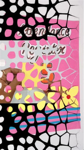 Attendance register decoration idea | Register cover design | project file front page decoration