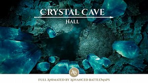 Carte de bataille animée | Grotte de cristal - Salle 3/4 - Donjon et Dragons - Etsy France