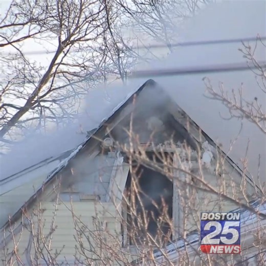 Firefighters battled a heavy fire at a home on Pond Street in Quincy through freezing temperatures this morning. | Boston 25 News