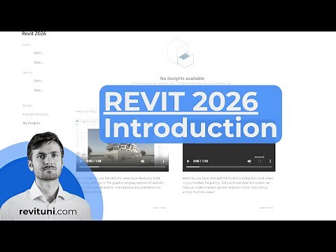 Revit 2026 for beginners part 1: Introduction, first launch | revituni.com