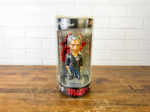 Vintage Charlie Watts Bobblehead | Rolling Stones Licks Tour 2002–2003 | Bobble Dobbles Limited Edition | Sealed in Original Packaging - Etsy