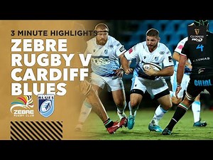 3 Minute Highlights: Zebre Rugby v Cardiff Blues | Round 1 | Guinness PRO14 2020/21