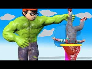 Supper Nickhulk PLAY Basketball vs Chucky And Zombie - Scary Teacher 3D Funny Animation Story
