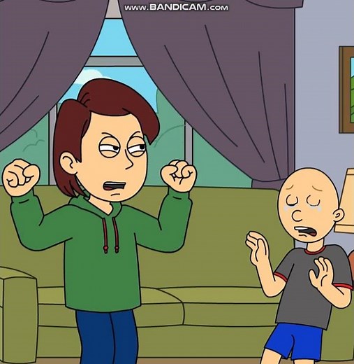 Classic Caillou Gets A Question Wrong! #funny #caillougetsgrounded #animation