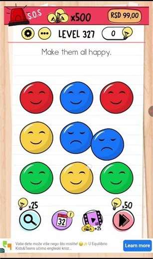 Brain Test Level 327 Walkthrough #braintest #braintestsolution #braingames #puzzle #gaming