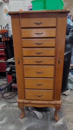 Before...and after Catch the full tutorial and materials list at Brushed by Brandy On youtube #brushedbybrandy #wiseowlpaint #paintedfurniture #redesignwithprima #painted #makeover | Brushed by Brandy