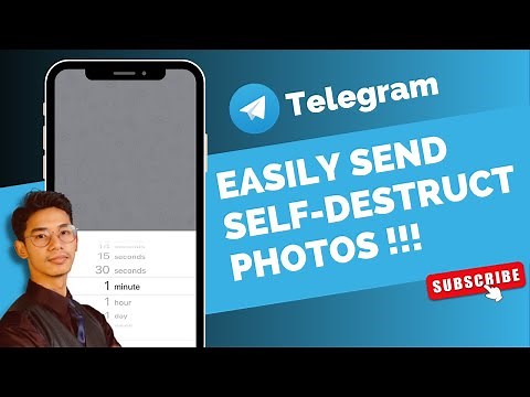 How to Send Self Destructing Photo on Telegram !