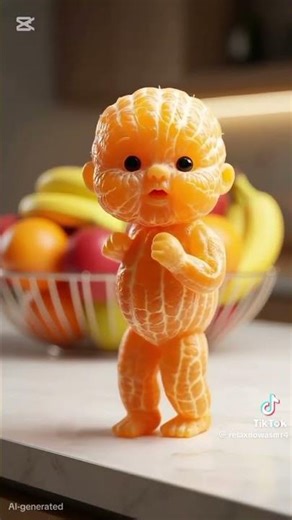Dancing Orange Takes Over the Internet! 🍊💃#funny #fruit