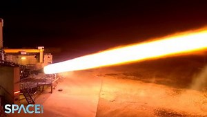 SpaceX's Raptor Engine During A 15 Degree Gimbal Test Fire