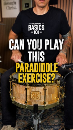 How to Play a Paradiddle Exercise (Paradiddle Diddle) 🥁