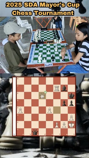 3.2K views · 28 reactions | Watch the final moments of the game between Ricky Ryan Besco and Precious Oliva from round 4 of the 2025 SDA Mayor's Cup Chess Tournament #fyp #Checkmate #chess #endgame | Bisakol Chess Vlog | Facebook