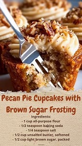 24K views · 52 reactions | Pecan Pie Cupcakes with Brown Sugar Frosting | Cakecrafted Recipes | Facebook