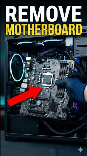 How to Remove Motherboard from PC Cabinet | Easy Step-by-Step 🖥️ #shorts